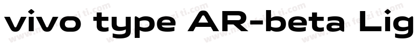 vivo type AR-beta Light字体转换
